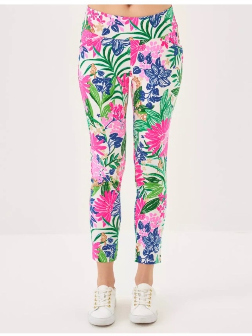 Lilly Pulitzer UPF 50+ Luxletic 28" Corso Pant 16 Multi Endless Summer Golf.